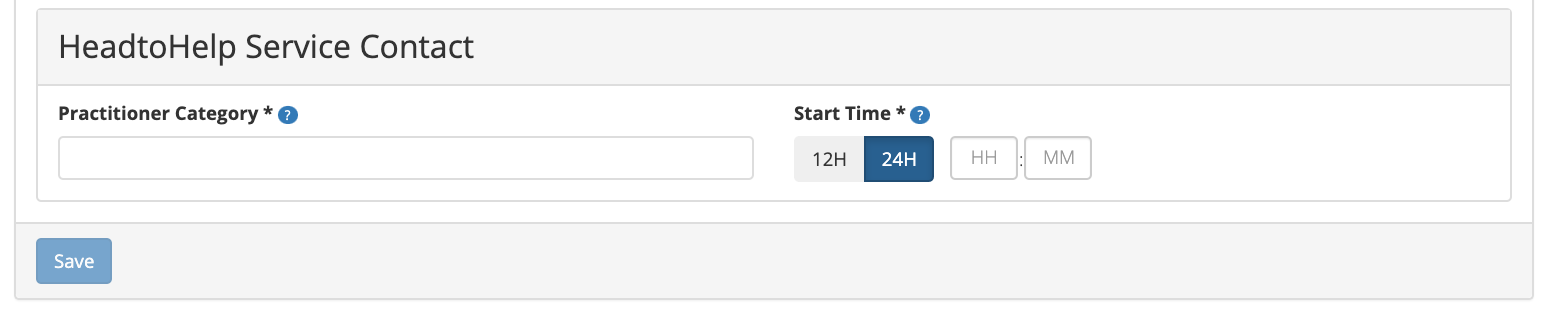Client HeadtoHelp Service Contact