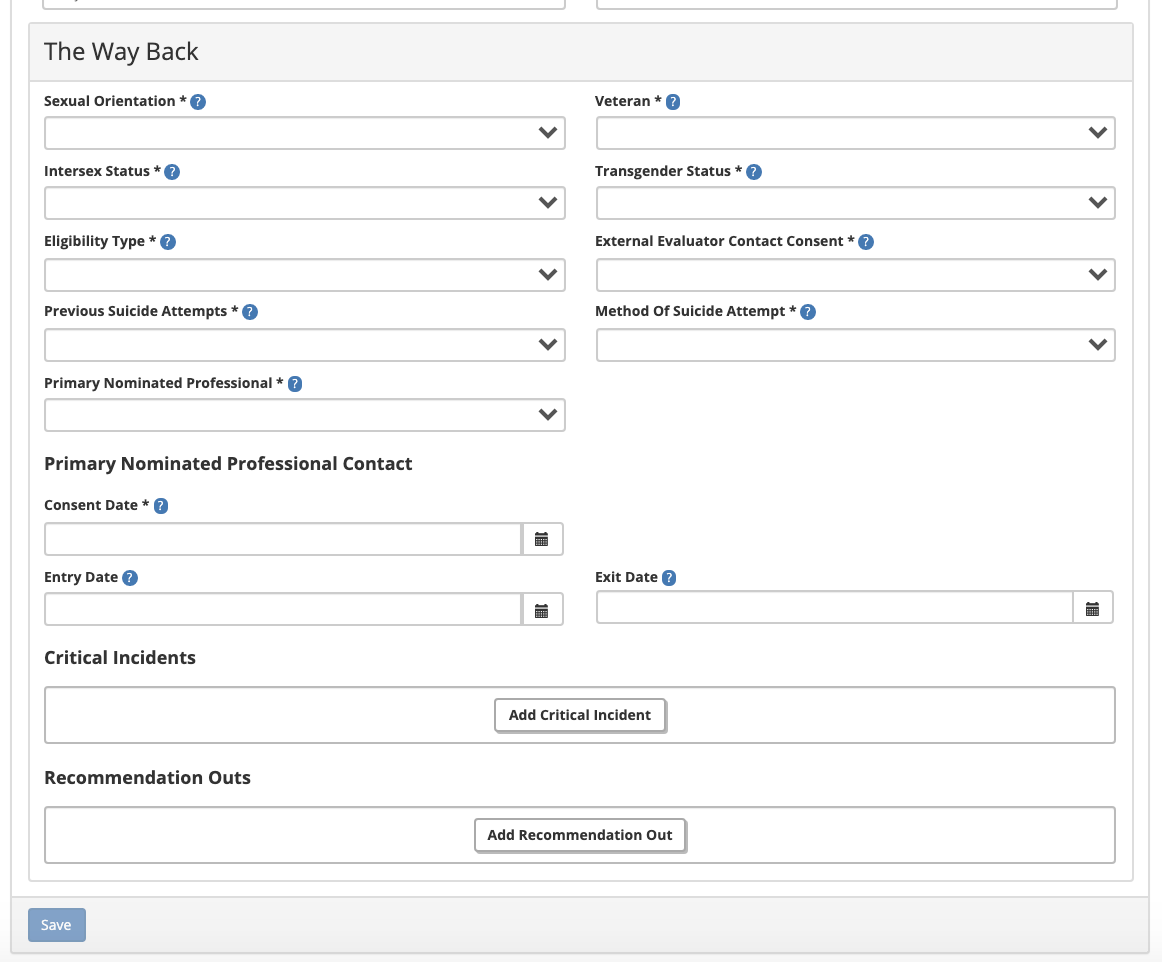 Client Episodes Edit Details